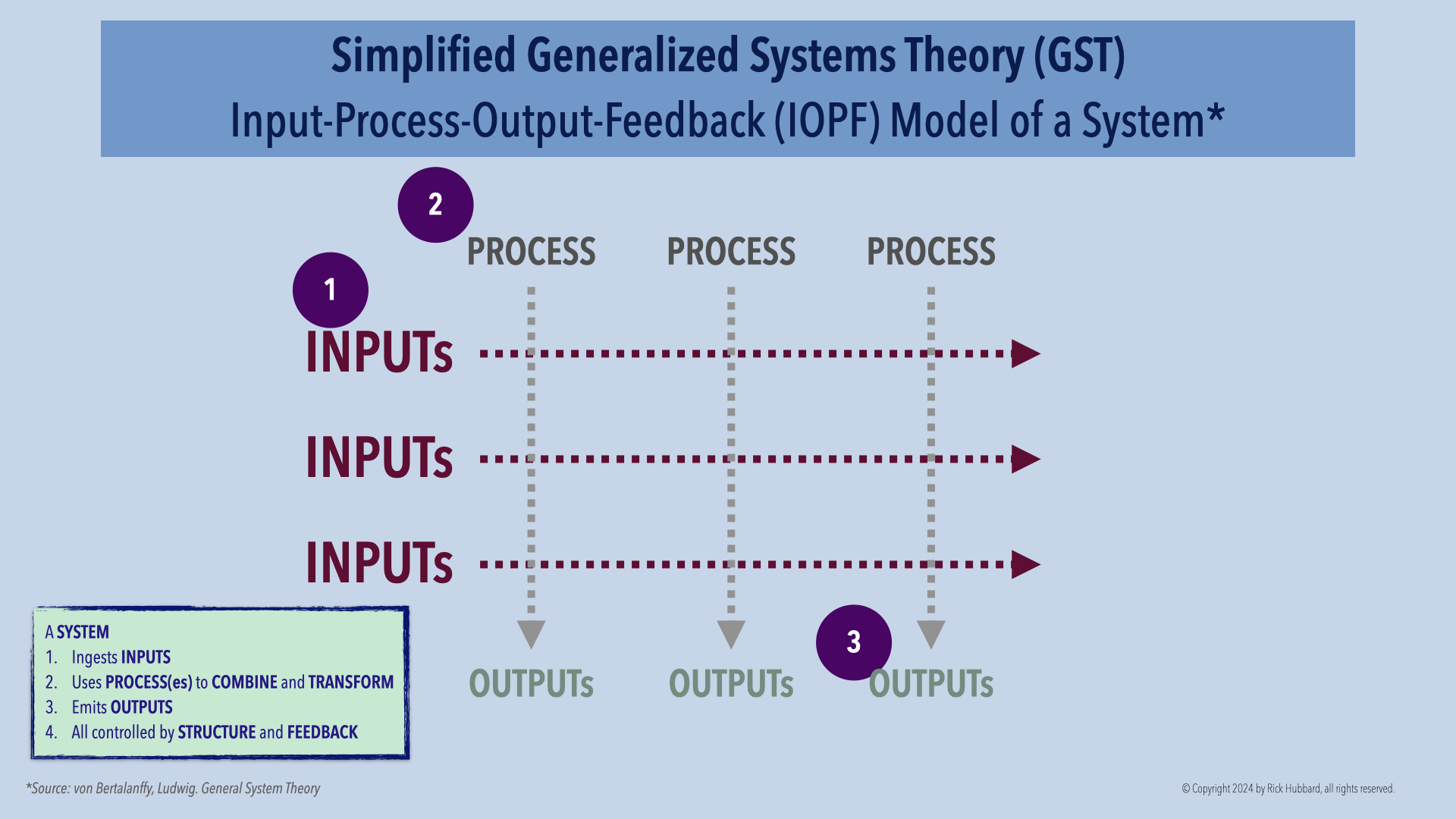 General Systems Theory — Input-Process-Output Diagram