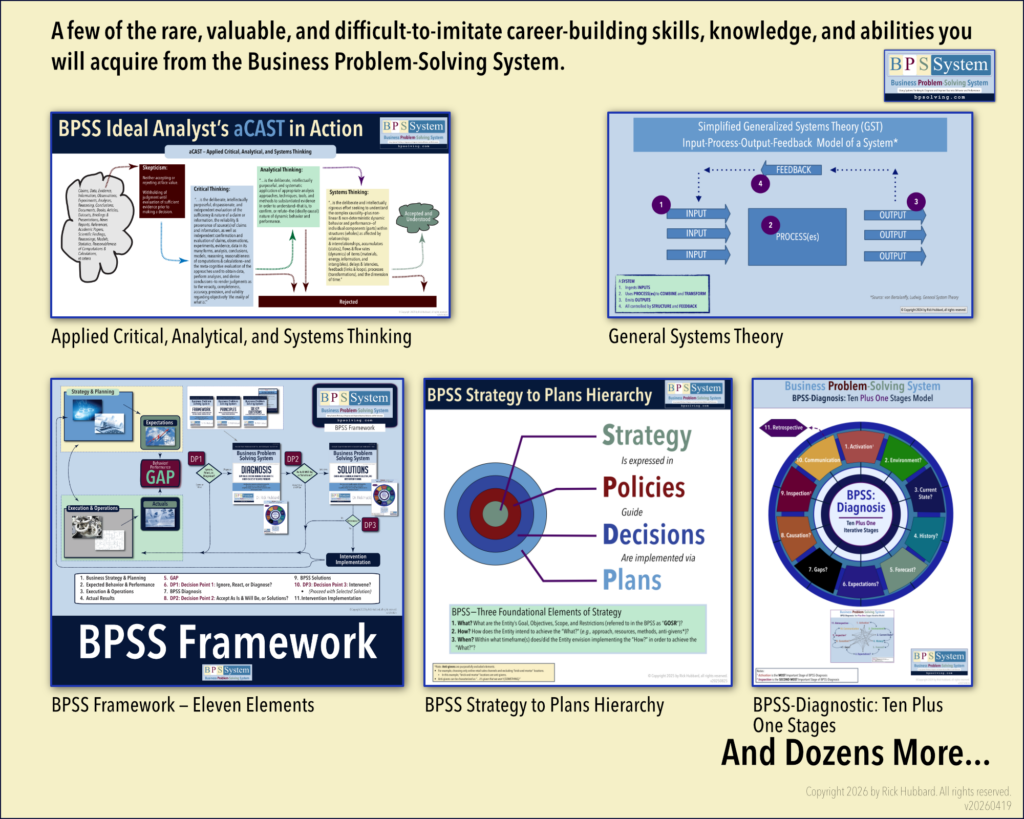 Some of the Rare, Valuable, and Difficult-to-Imitate Skills You Will Learn in the BPSS